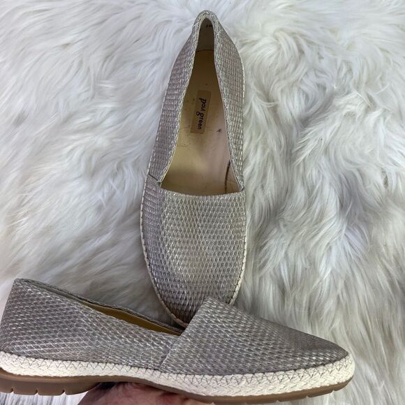 Paul Green Layla Tan Woven Slip On Loafers Sz 6.5 - Picture 5 of 8